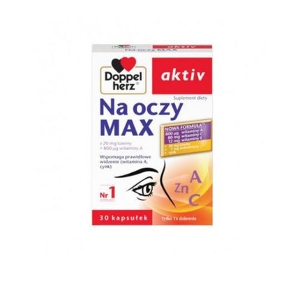 

Доппельгерц Healthy Eyes Max 30 капсул Лютеин Зеаксантин ВИТ AEC ЦИНК Queisser