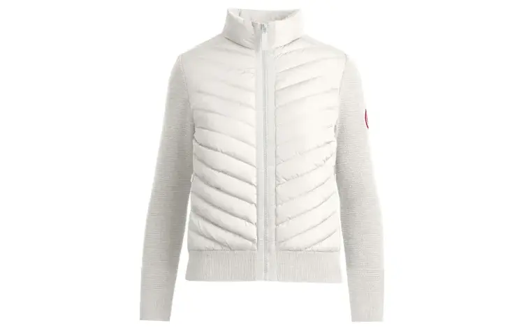 

HyBridge Сборная Курка с Высоким Воротником Canada Goose, Полынно-Белый