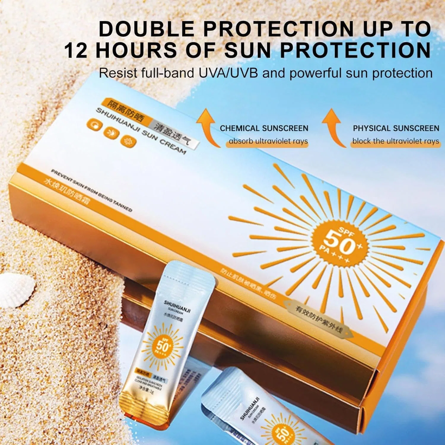 Солнцезащитный лосьон для лица SPF 50+ в мини-формате ‎Orgrul — фото 4
