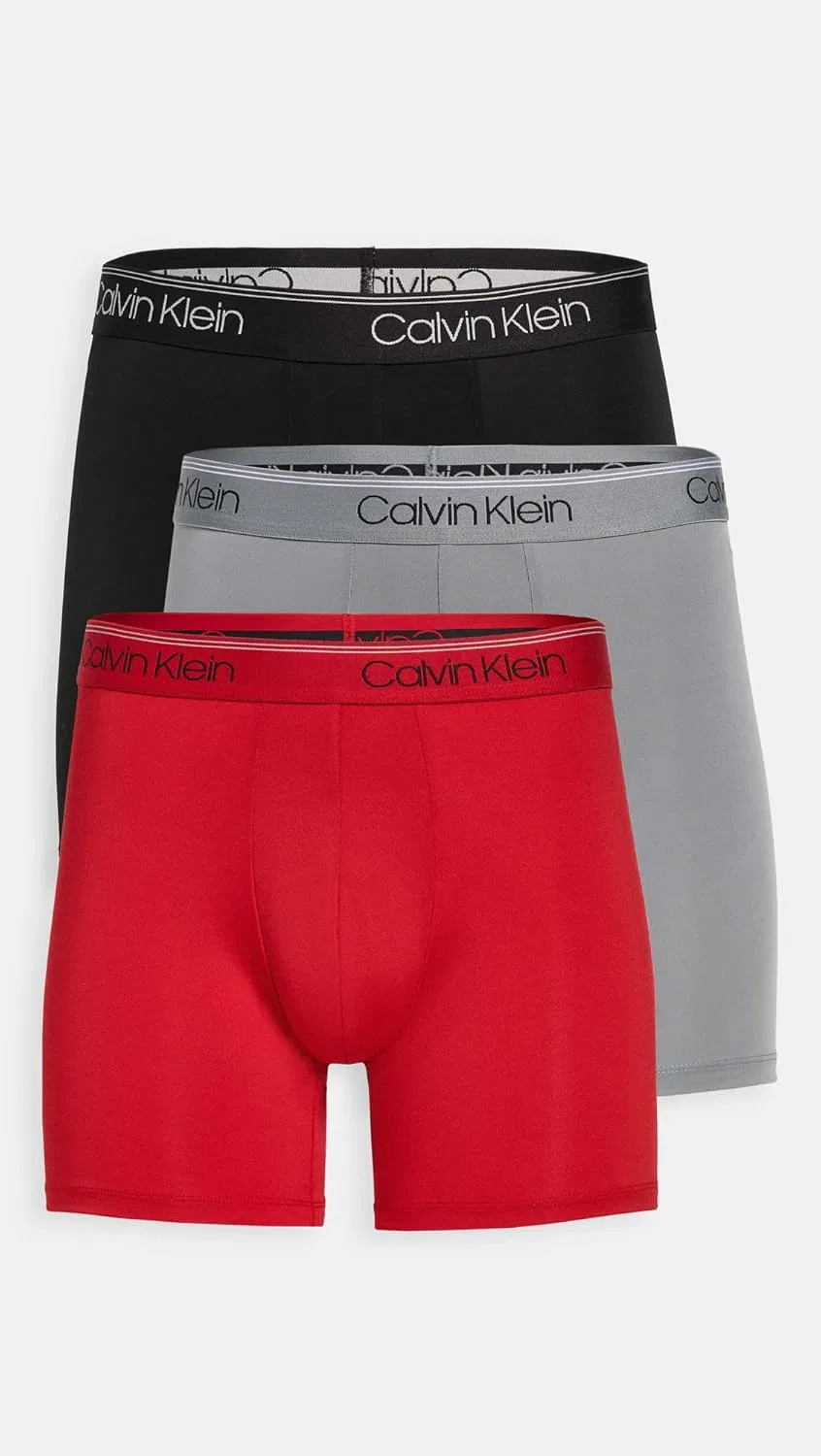 Боксеры Calvin Klein, Black, Red, Convoy — фото 3