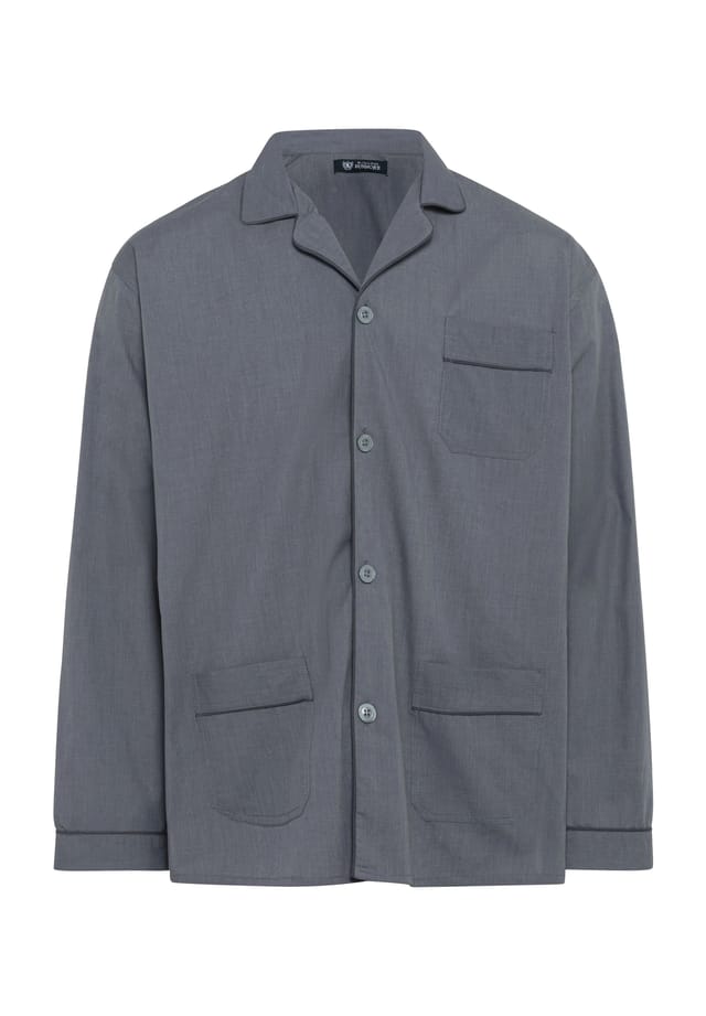 

Пижамный воротник с лацканами планка с пуговицами Dunmore, серый