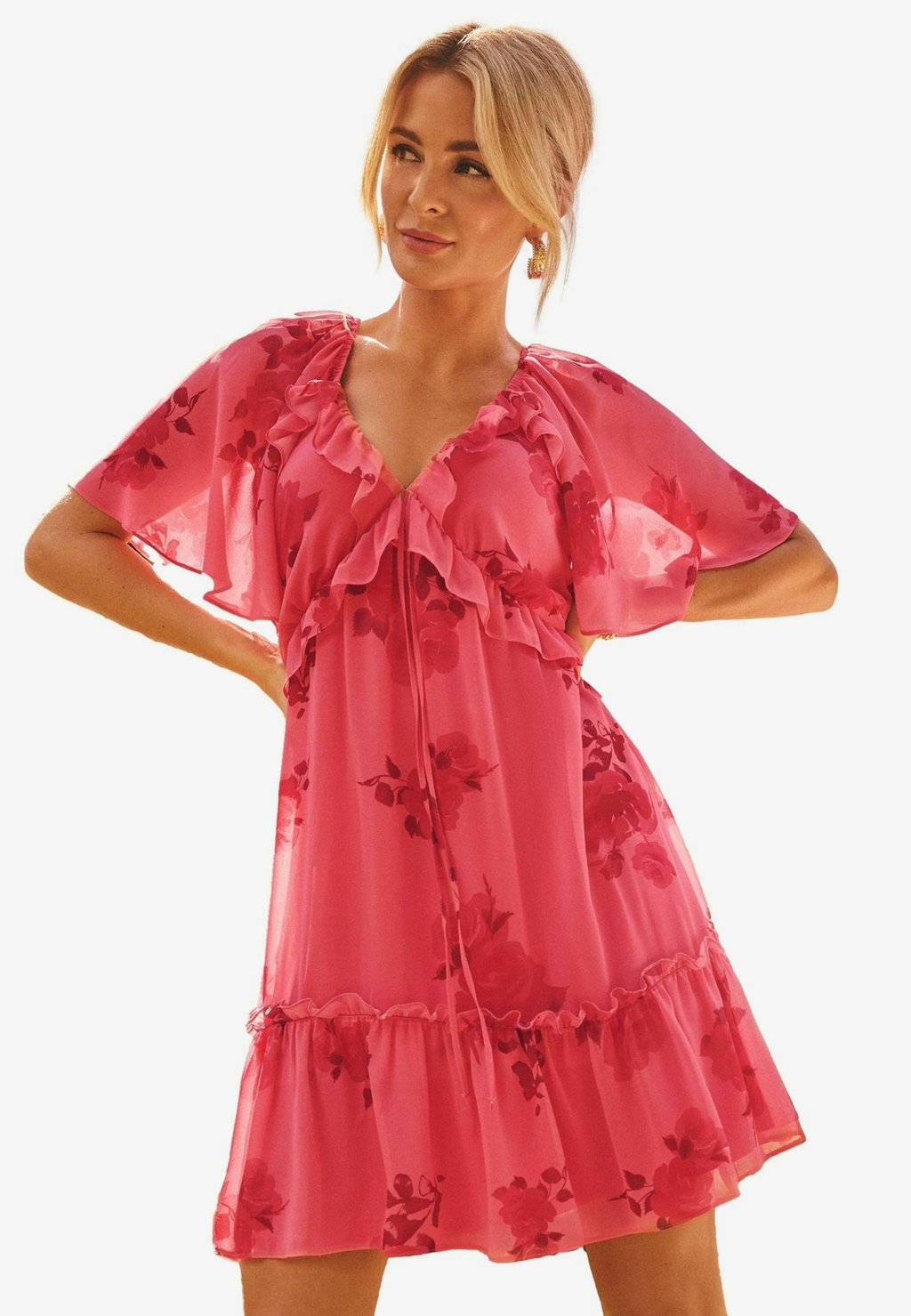 

Повседневное платье REGULAR FIT - SLEEVE RUFFLE Friends Like These, розовый