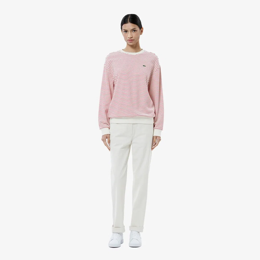 Брюки женские Lacoste Прямые, слоновая кость