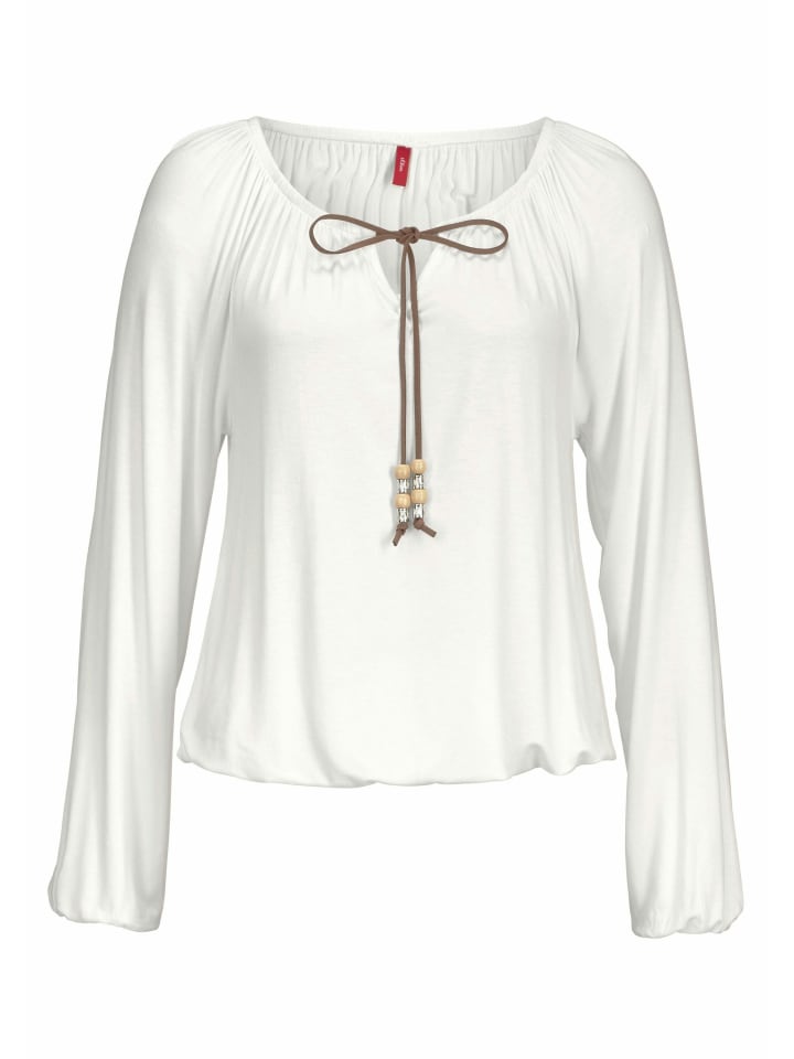 

Пляжная рубашка кремового цвета s.Oliver