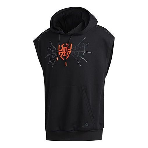 

Толстовка dm ss printing sports sleeveless black Adidas, черный