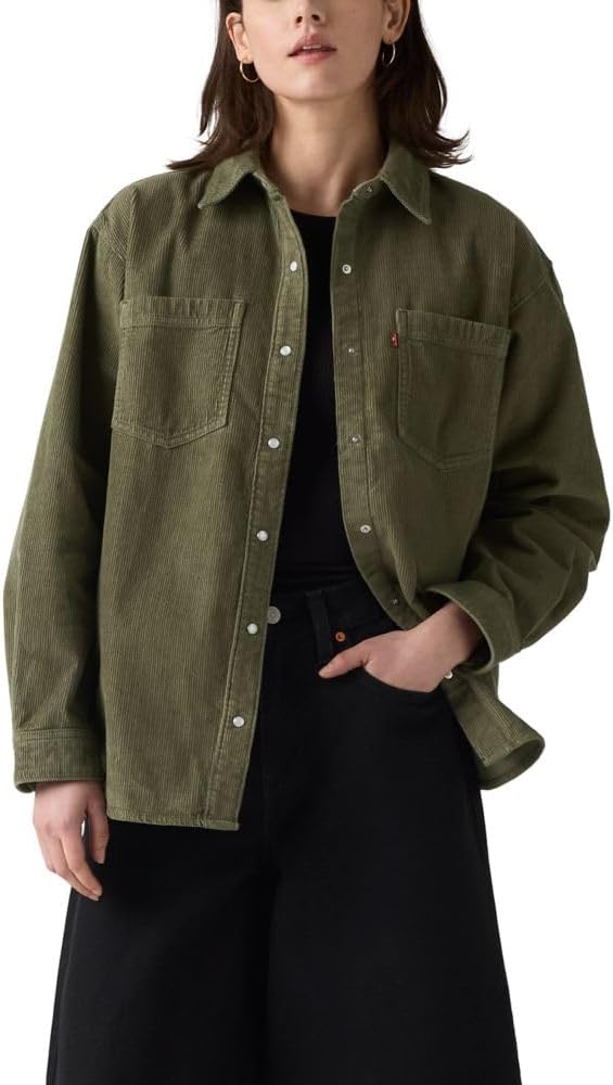 

Levi's Женская куртка-рубашка Iris, (New) Ivy Green (Corduroy)