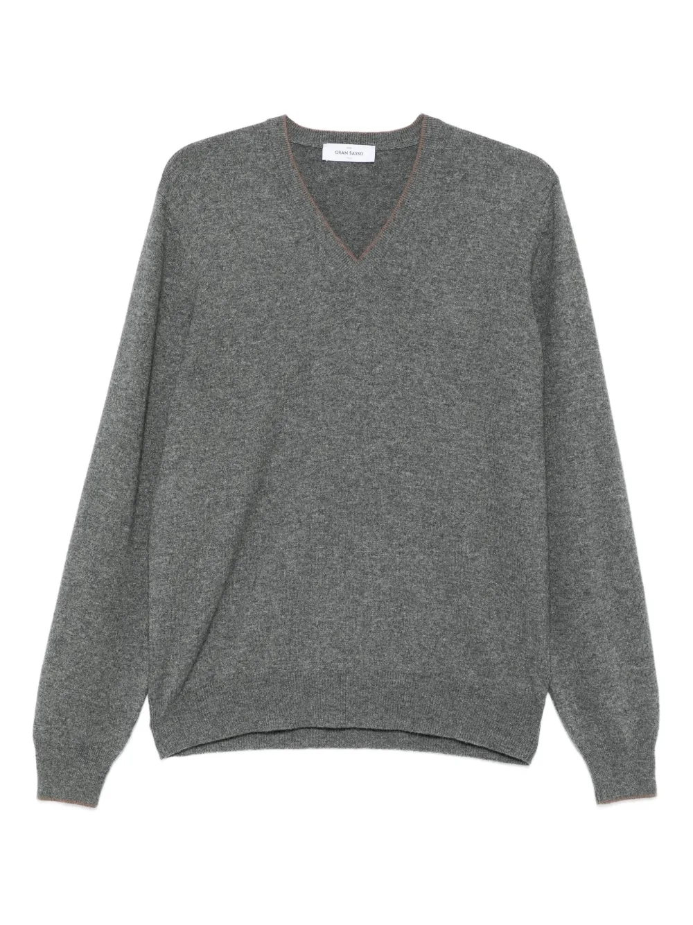 

Свитер с V-образным вырезом Gran Sasso, серый