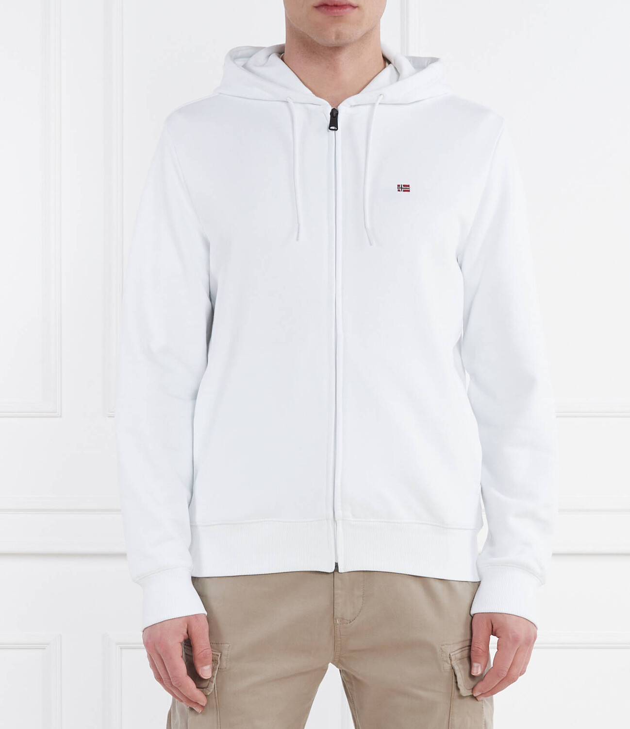 

Толстовка Napapijri BALIS FZH SUM Regular Fit, белый