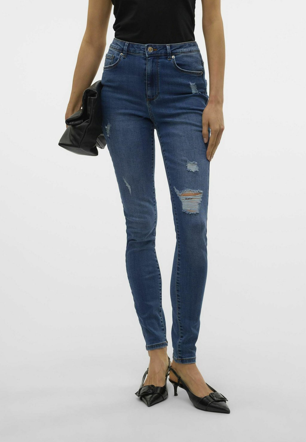 

Джинсы скинни Vero Moda, цвет Medium Blue Denim