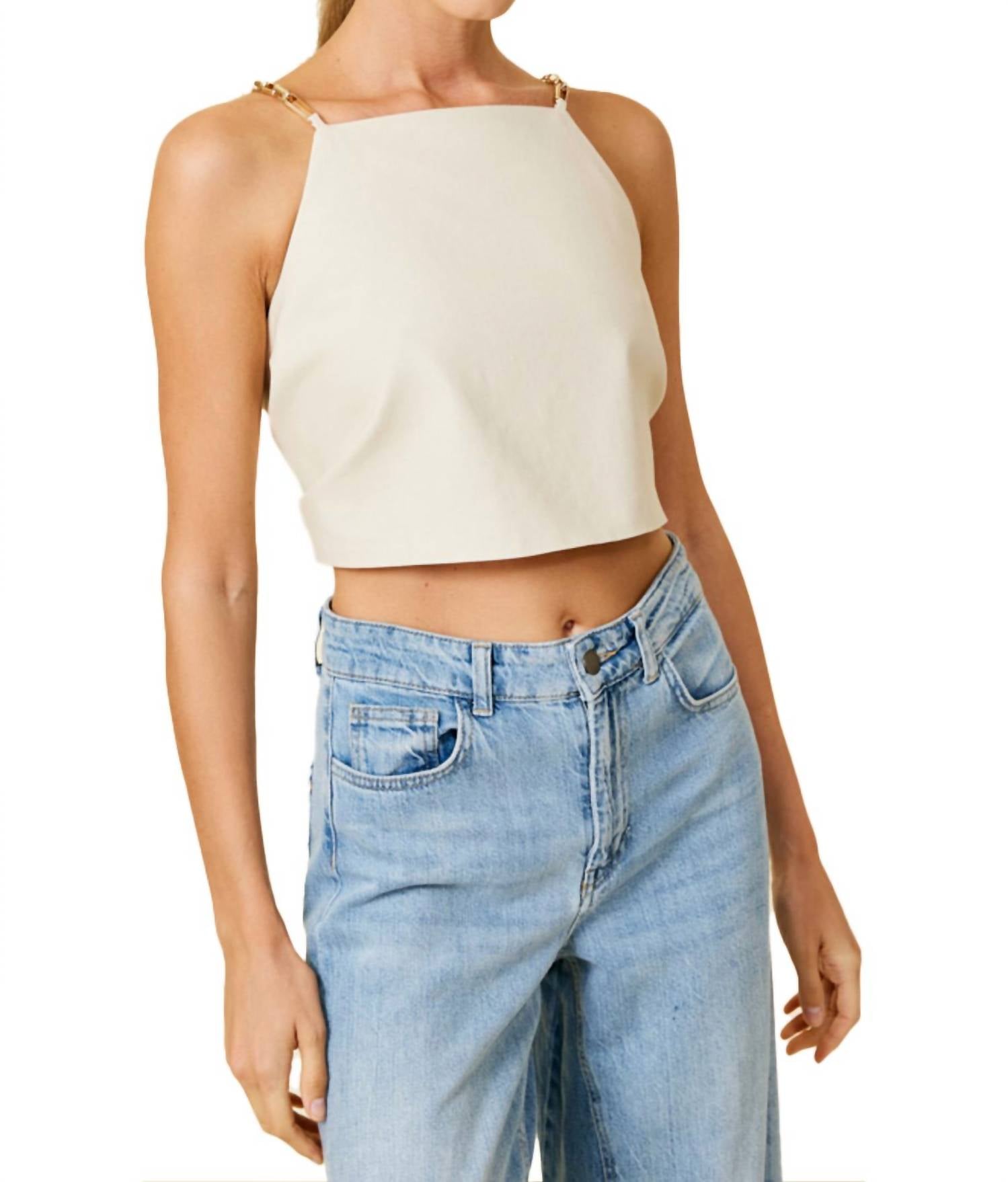 

Line and dot Цепочка Piper Top цвета хаки