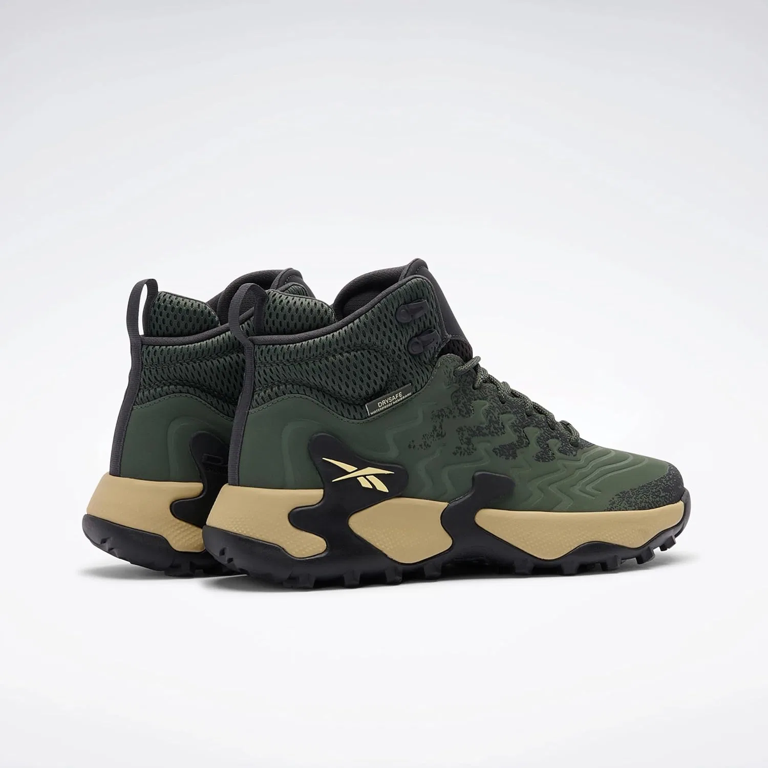 Мужские кроссовки Reebok Kitari DMX, Grit Green Washed Black Classic Beige — фото 4