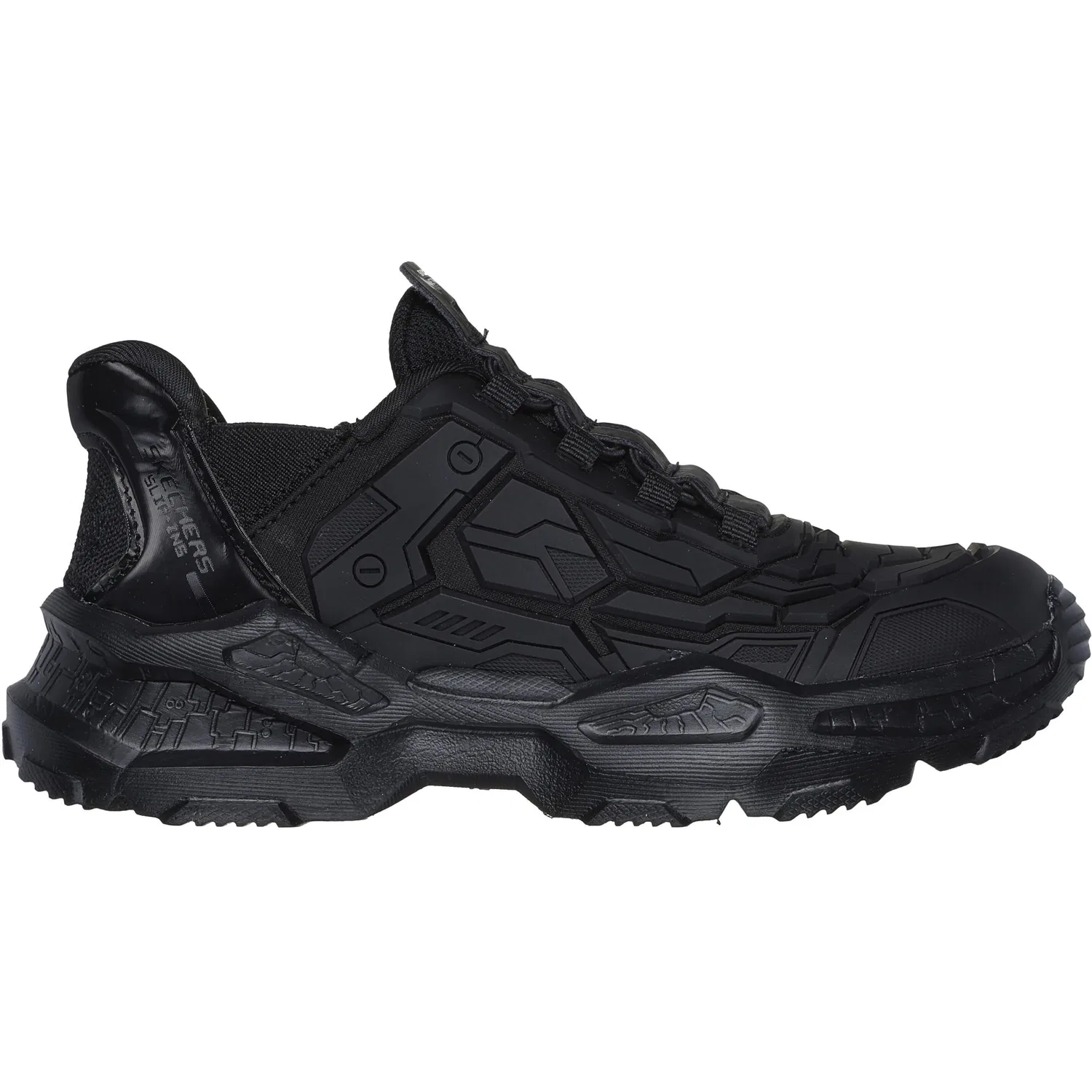 Детские повседневные кроссовки BOYS Slip Resistant Abrasion Resistant Low top Skechers Kids, Black — фото 3