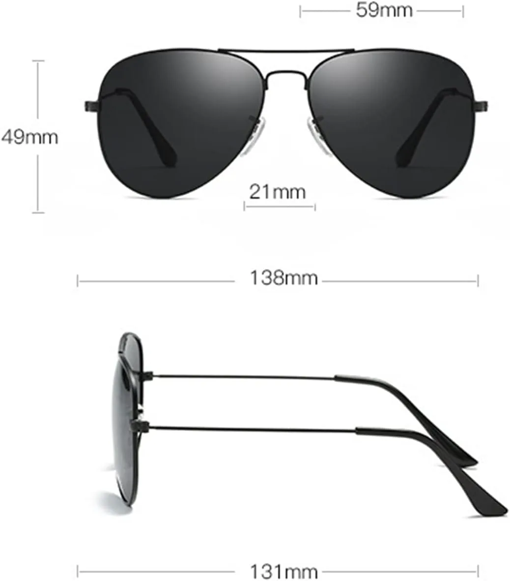 

Поляризованные солнцезащитные очки GAOXIN для мужчин и женщин, металлические, для пляжа, отдыха на природе и вождения (Цвет: Large, Размер: Medium), Large