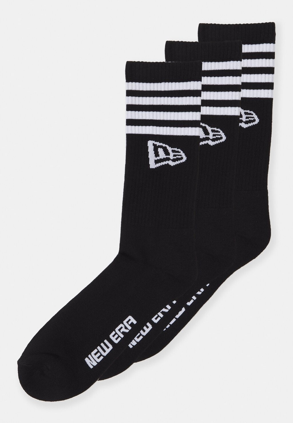 

Носки STRIPE CREW SOCKS UNISEX 3 PACK New Era, цвет black