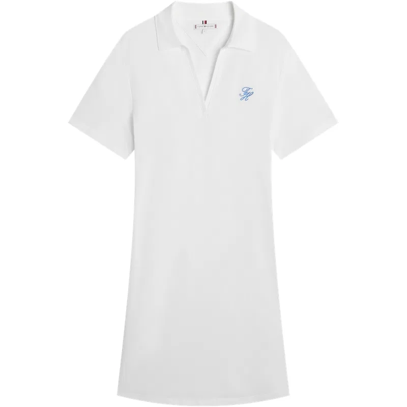 Платье с коротким рукавом женское Tommy Hilfiger, White YBL