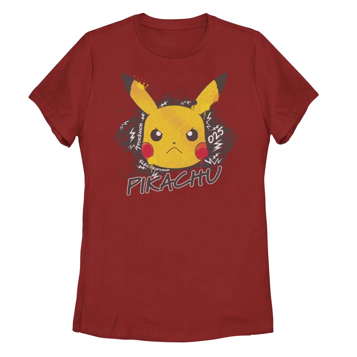 

Футболка с граффити для юниоров Pokemon Angry Pikachu Electrifying Graffiti Pokemon
