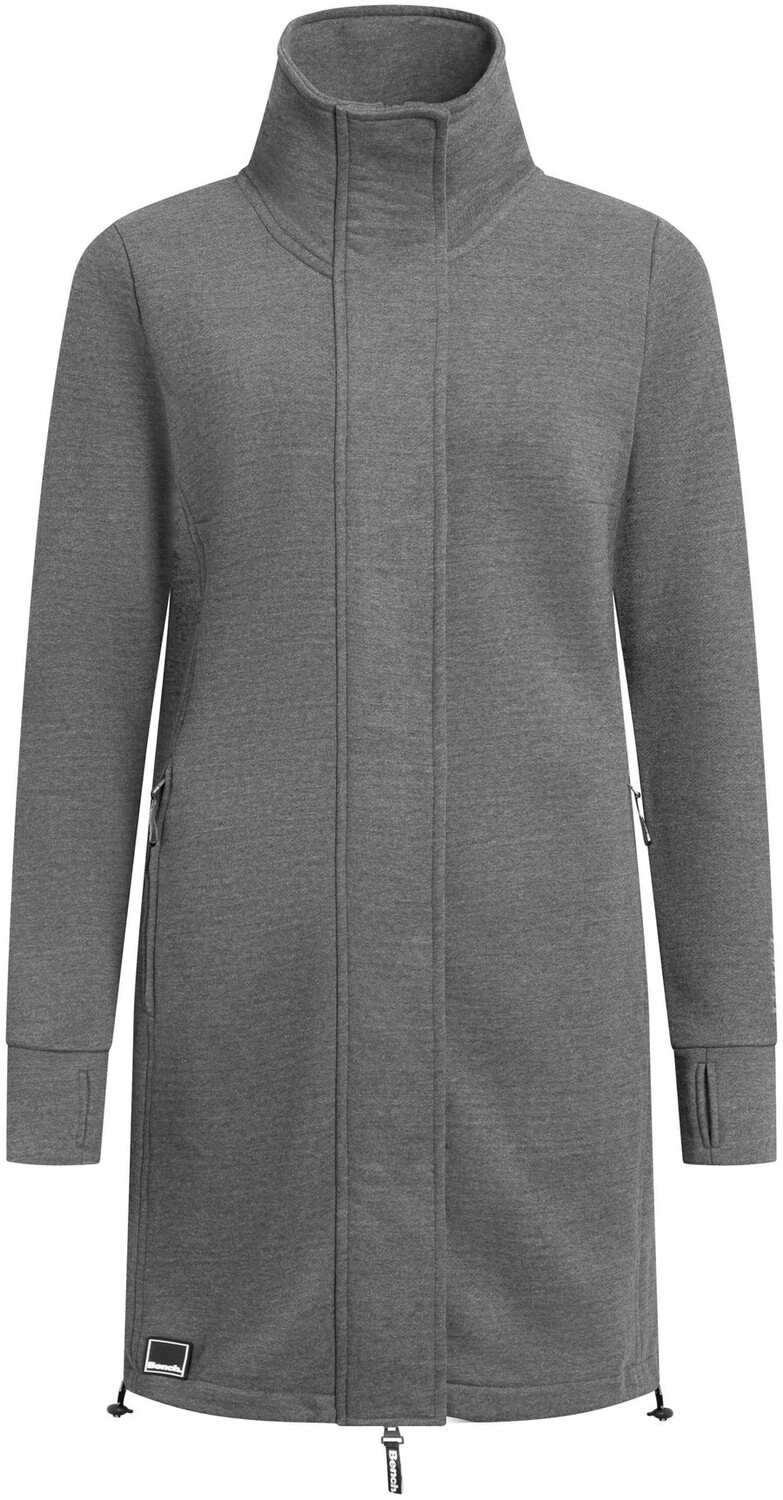 

Худи BENCH Zip-Up Hoodie, цвет mottled grey
