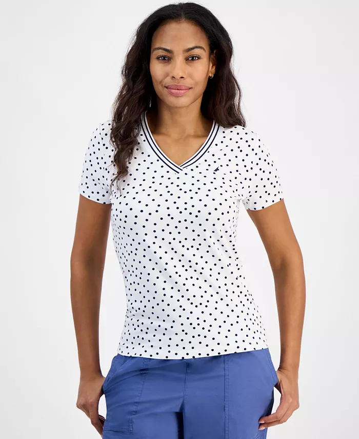 

Женский топ Rivera в горошек Nautica Jeans, белый
