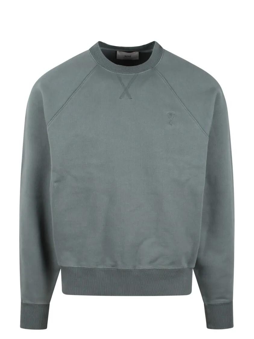 

Толстовка с круглым вырезом Ami Paris, серый