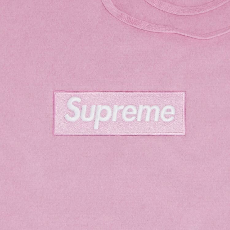 Толстовка Supreme Box Logo Hooded Sweatshirt Dusty Pink, розовый — фото 2