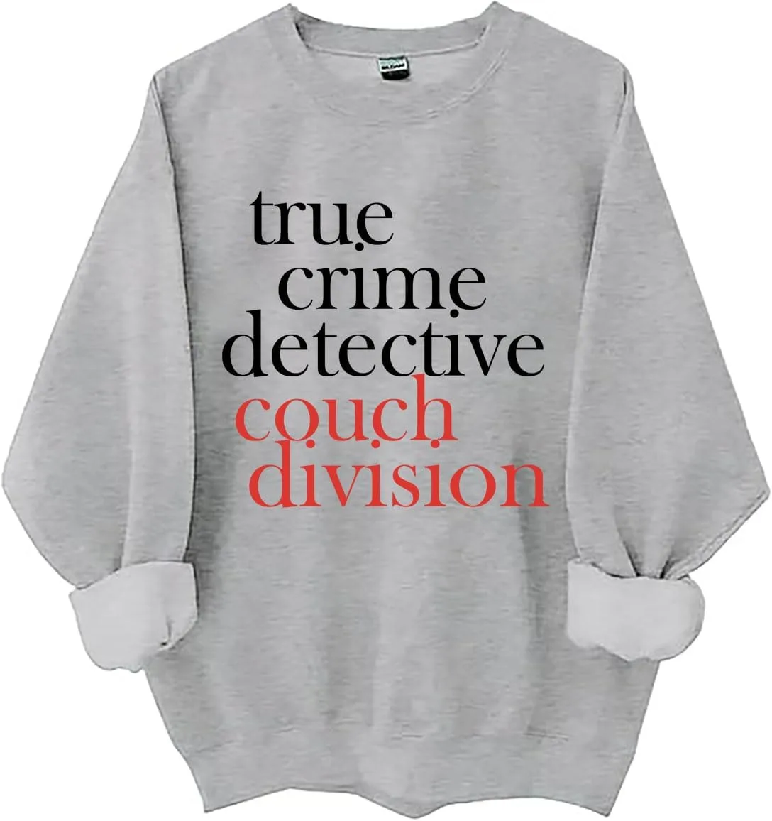 

Толстовка True Crime Detective Couch Division, худи для фанатов криминала Czbic