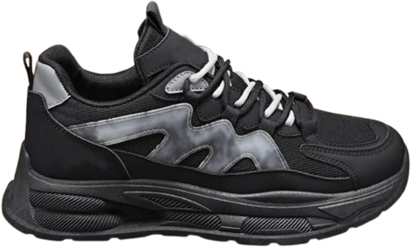 

Мужские кроссовки для бега, мужские кеды с амортизационной поддержкой, мужские теннисные кроссовки для ходьбы и спортивного повседневного ношения Generic, черный