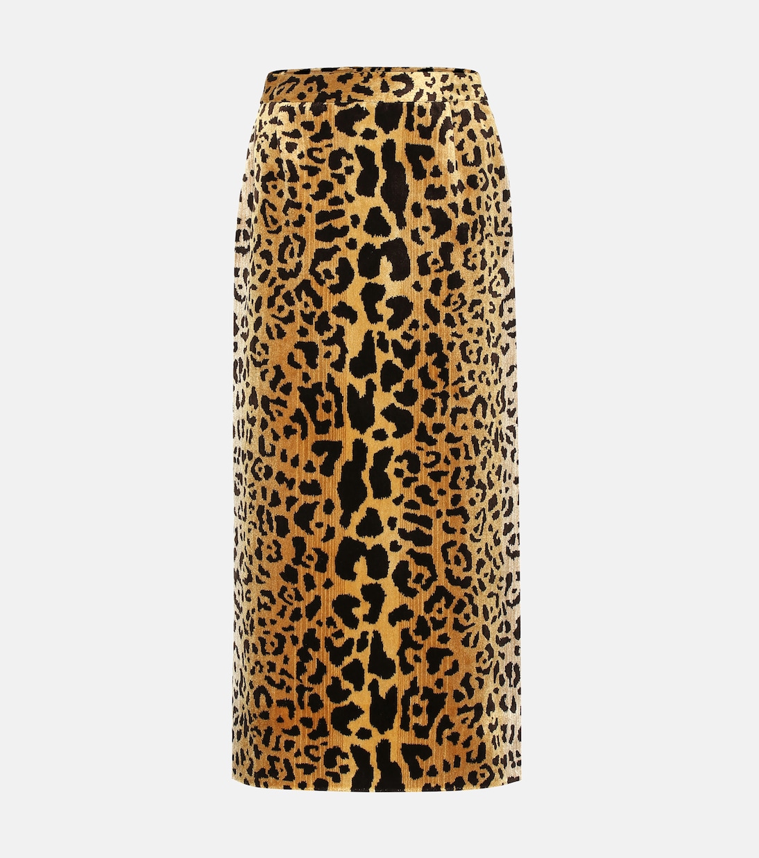 

Бархатная юбка-миди с леопардовым принтом Miu Miu, Kaki