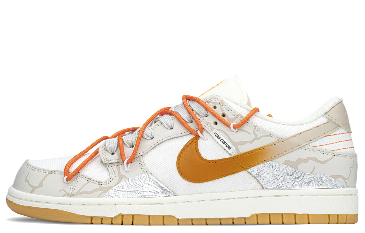 

Кроссовки Nike Dunk Skateboarding Shoes Unisex Low-top Beige/Orange, оранжевый