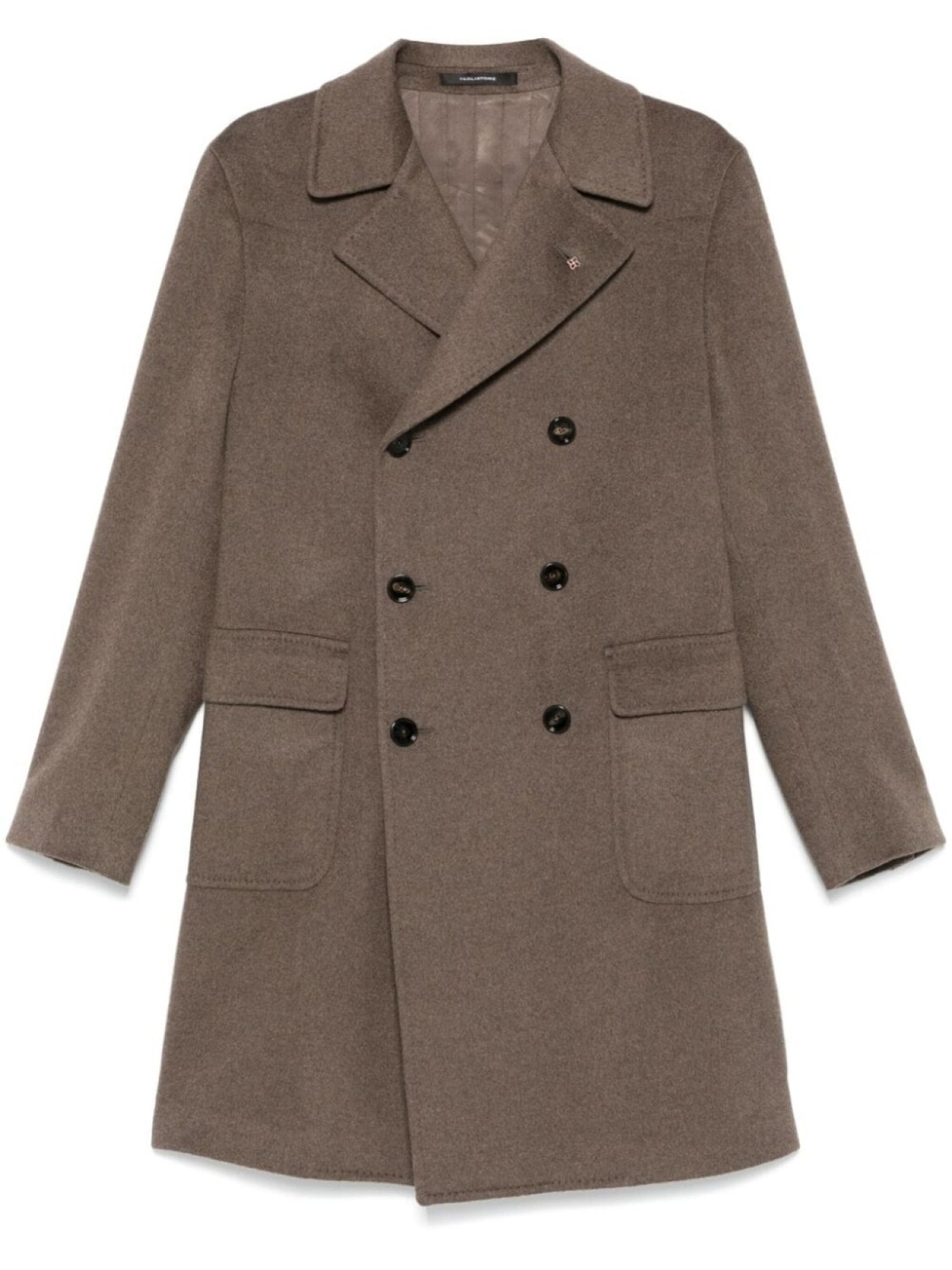 

Tagliatore пальто с брошью, коричневый