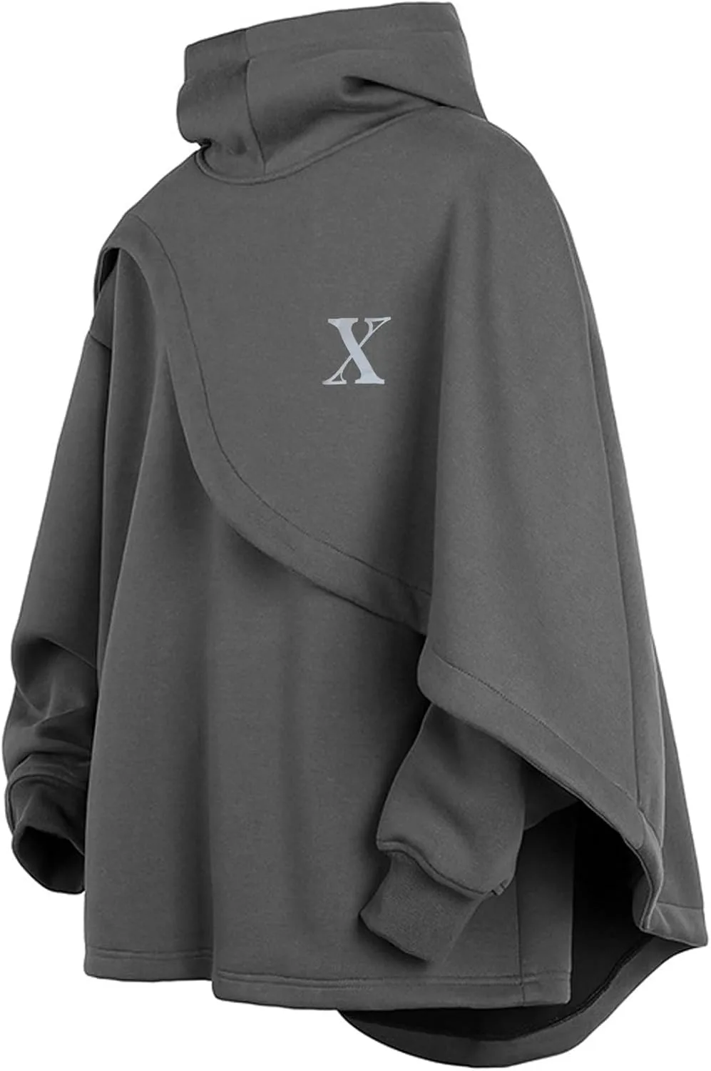 

Мужской пончо-накидка с капюшоном, легкий свитшот в стиле техноуэр XIAOYAO