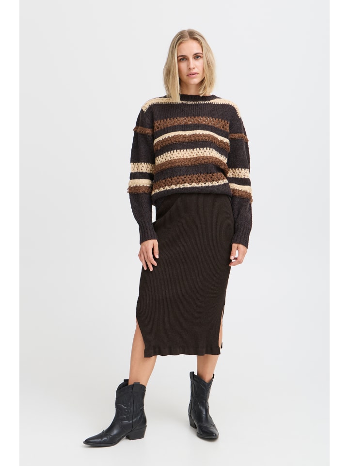 

Pulz Юбка PZSARA, силуэт "карандаш", цвет "Эспрессо"