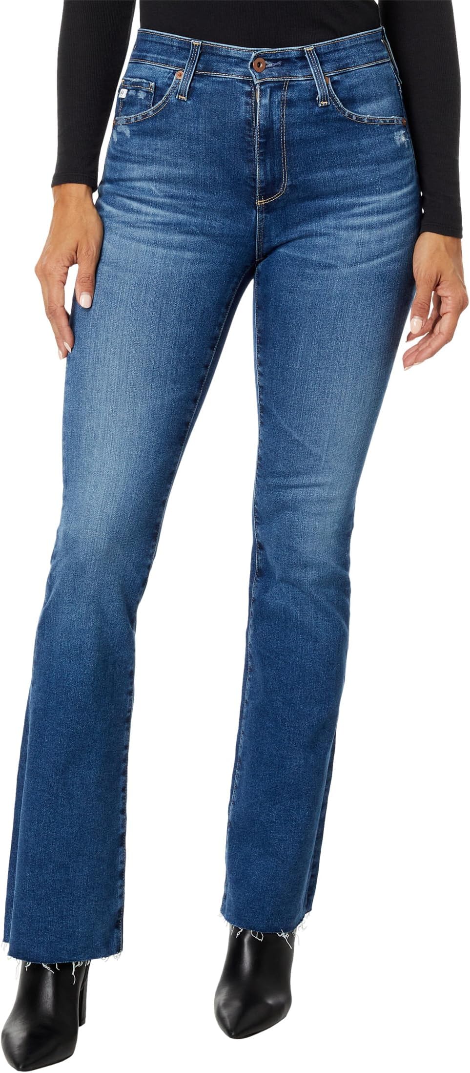 

Джинсы AG Jeans Farrah High-Waisted Boot in Brighton, цвет Brighton