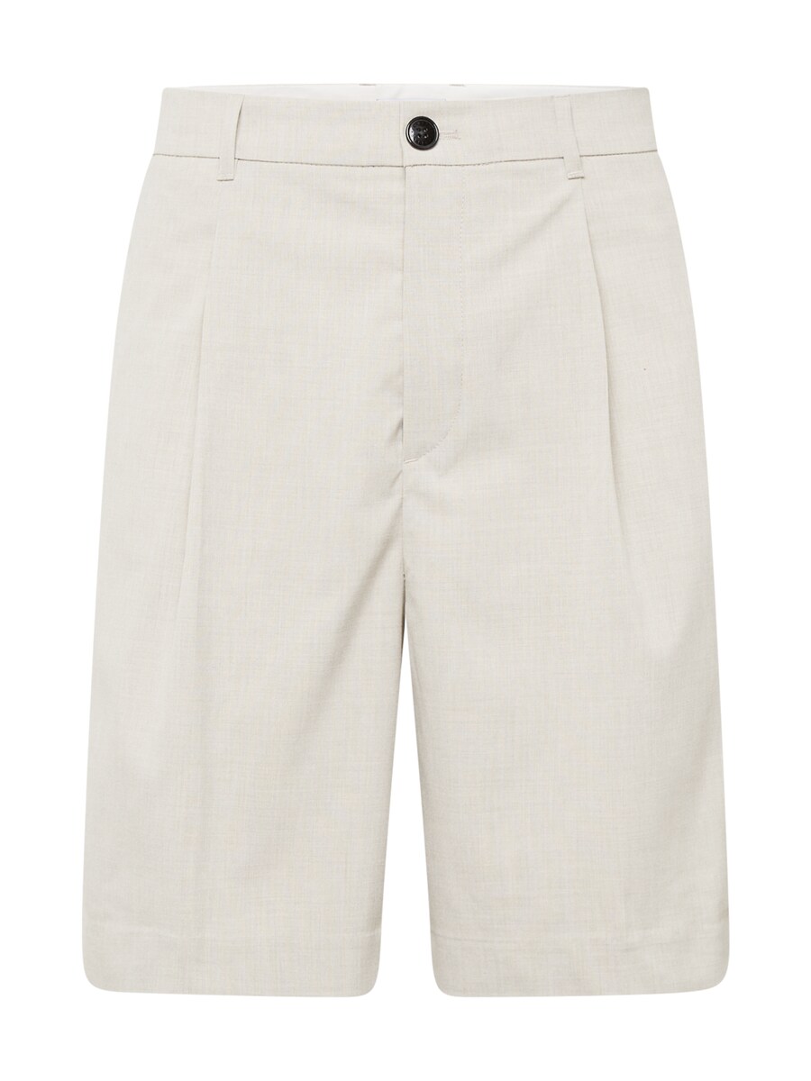 

Шорты чинос WEEKDAY Loose fit Pleat-Front Pants Uno, светло-бежевый