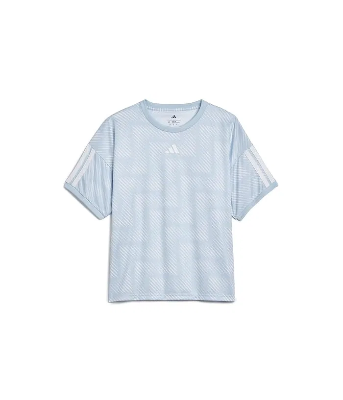 Футболка с принтом World Cup модель Aop World Soccer Top Adidas Kids, Black Adi