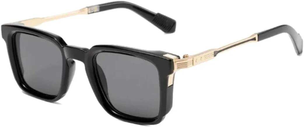 

Солнцезащитные очки Retro Rivets класса люкс для женщин и мужчин, с градиентным зеркальным покрытием и защитой от УФ-излучения UV400. В тренде UATXTAU, Black Grey