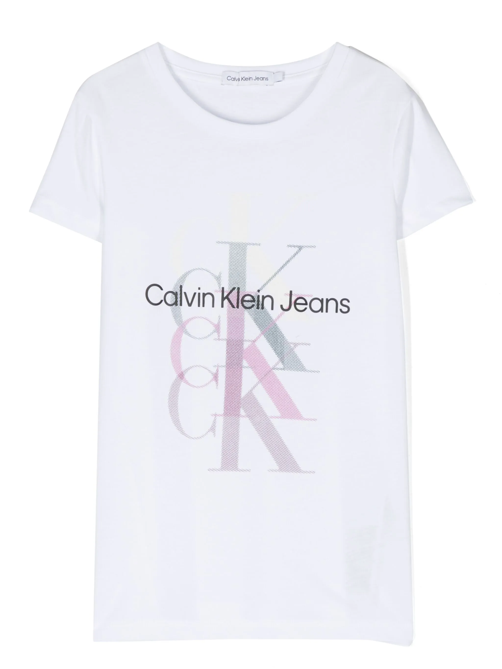 

Футболка с логотипом Calvin Klein Kids, белый