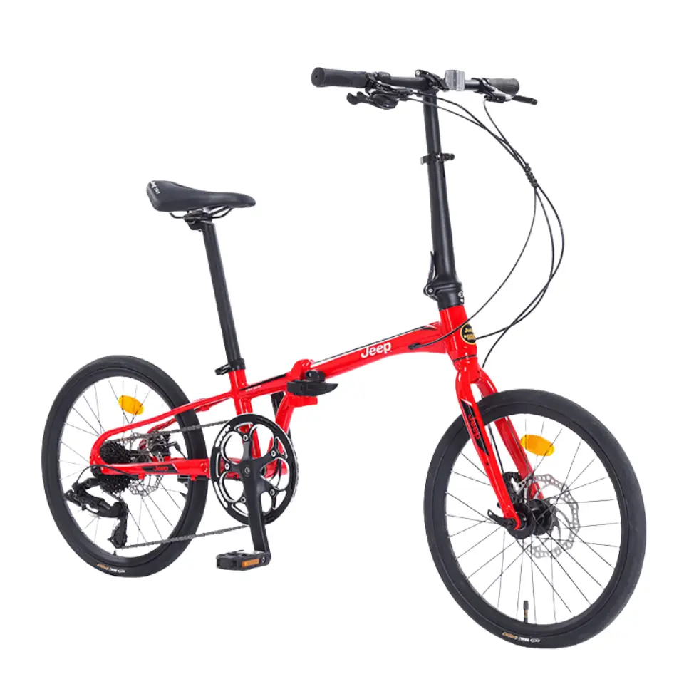 

Складной велосипед с алюминиевой рамой и дисковыми тормозами, унисекс, для студентов Jeep