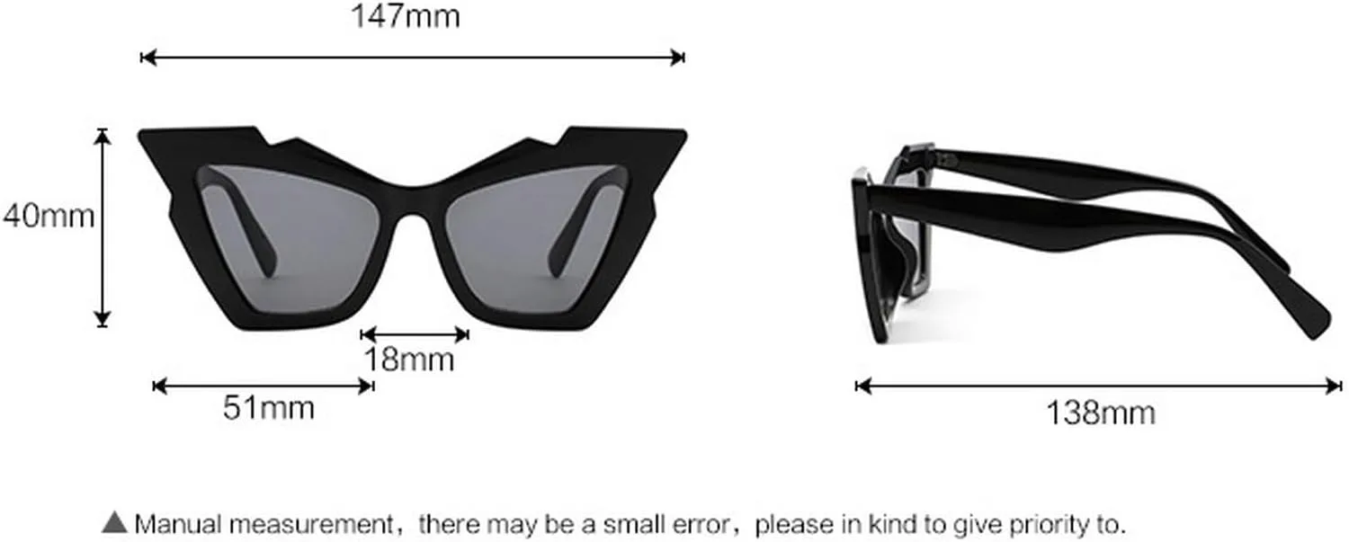 

Большие солнцезащитные очки «кошачий глаз» для женщин, градиентные солнцезащитные очки, модные стильные очки в ретро-стиле с толстой оправой mincl, Brown