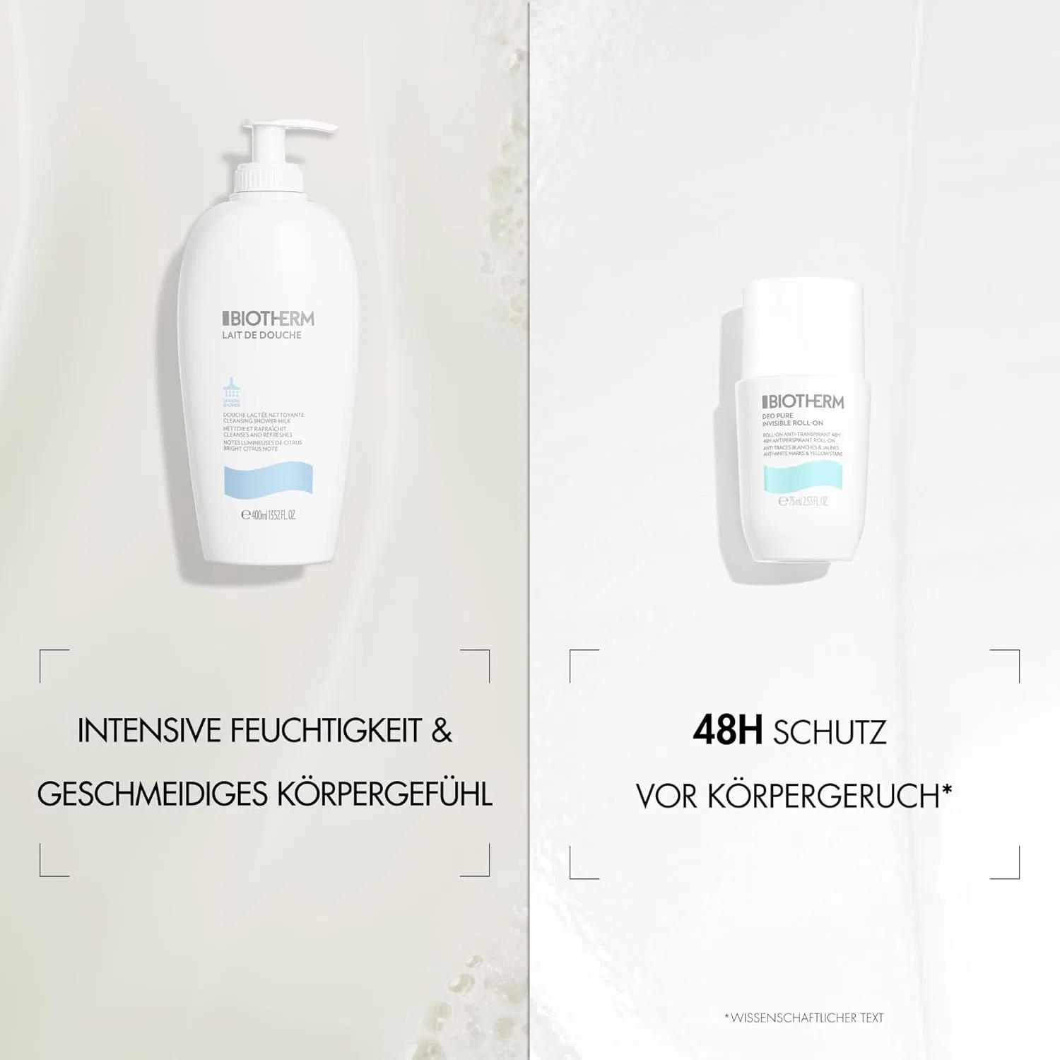 Набор для душа и дезодорант «Lait de Douche + Pure Invisible» от Biotherm Biotherm — фото 4