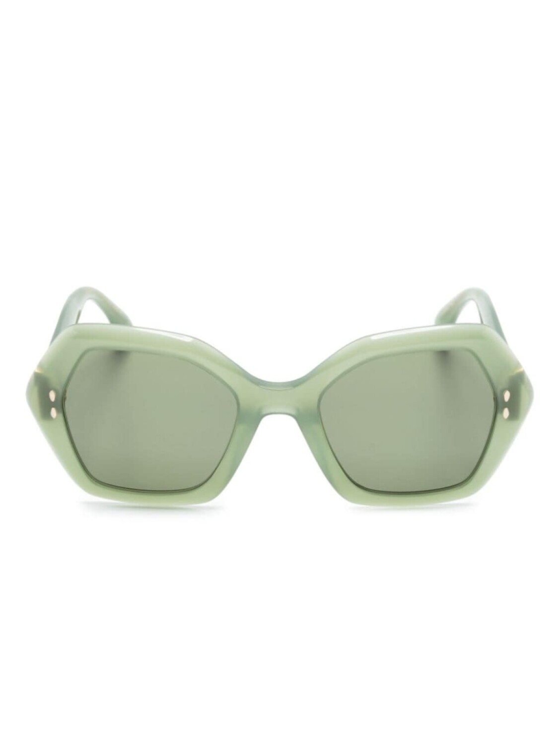 

Isabel Marant Eyewear солнцезащитные очки в массивной оправе, зеленый