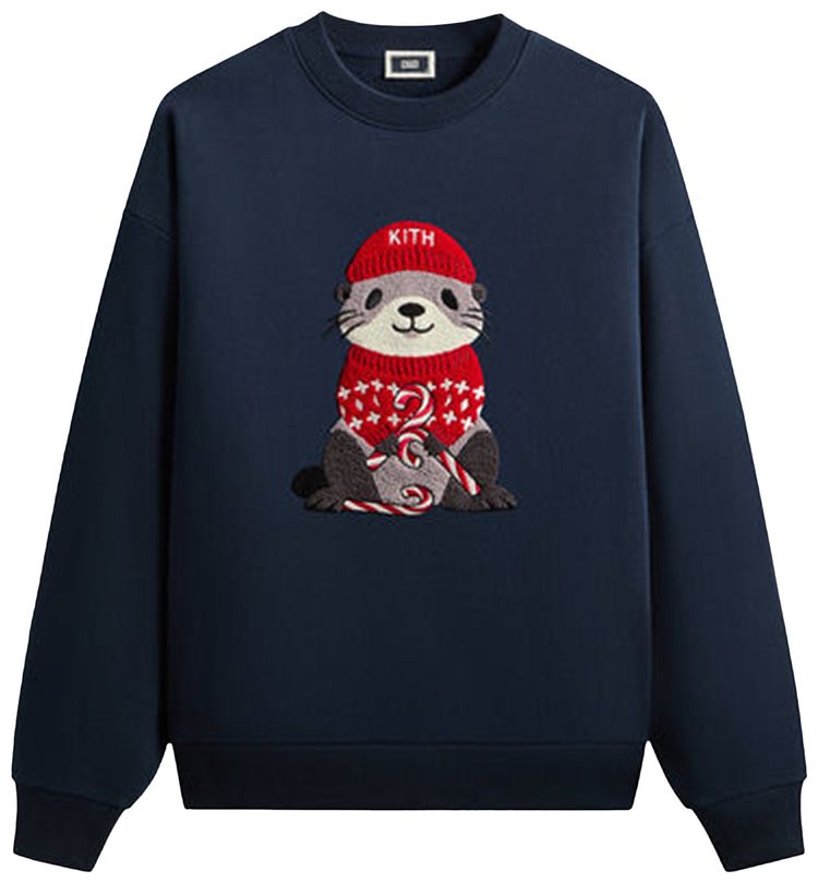 

Толстовка Kith Kithmas Otter Nelson Crewneck, черный