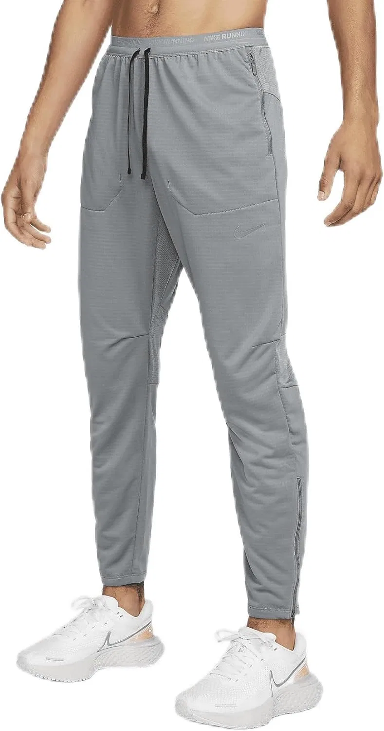 Брюки для бега Nike Phenom мужские Dri-FIT Knit (Smoke Grey, DQ4740-084) размер 3X-Large