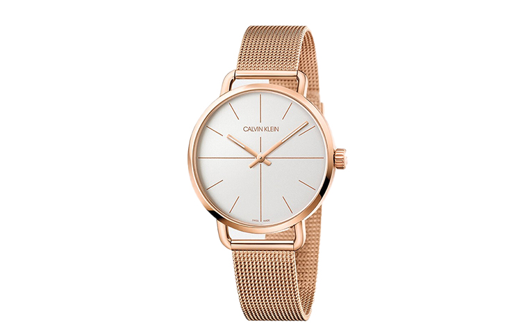 

Calvin Klein Часы Men's CK Quartz Watch, White Dial and Rose Gold Band