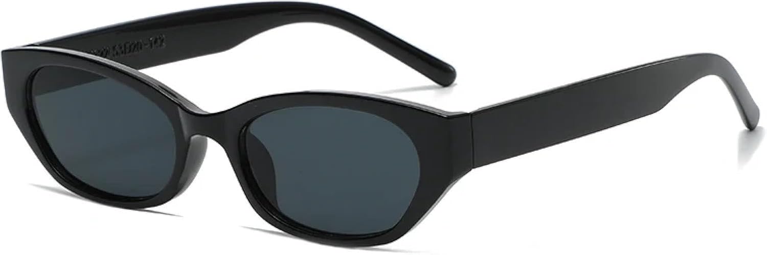 

Модные солнцезащитные очки «кошачий глаз» с тонкой окантовкой для женщин и мужчин, для занятий спортом на открытом воздухе, с защитой от УФ-излучения UV400 TVTBBVV, Black