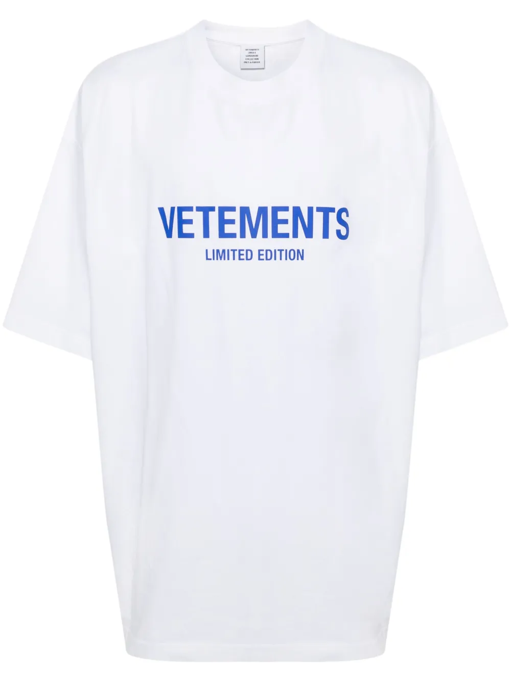 

Футболка с логотипом VETEMENTS, белый