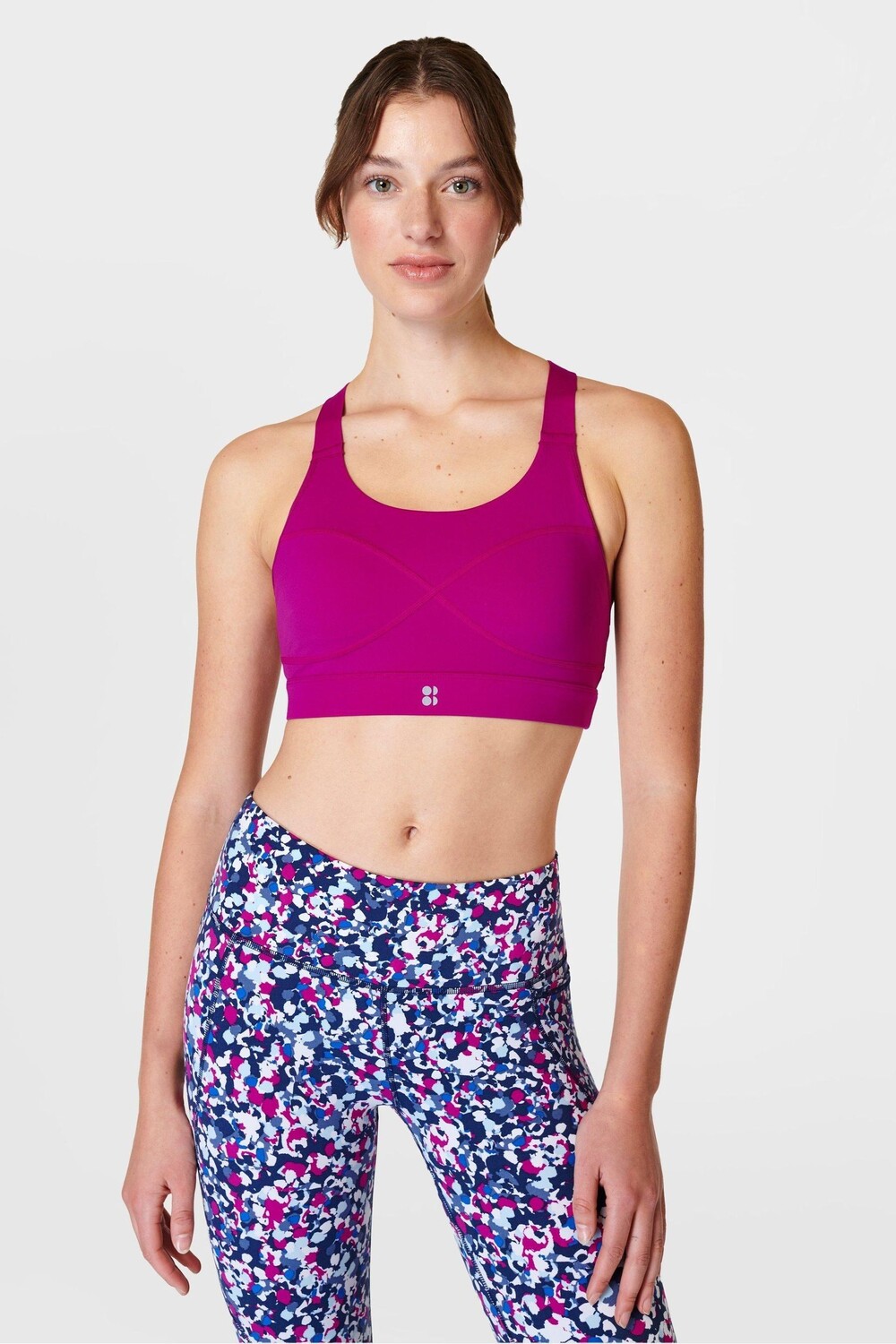 

Спортивный бюстгальтер Power со средней поддержкой Sweaty Betty, розовый