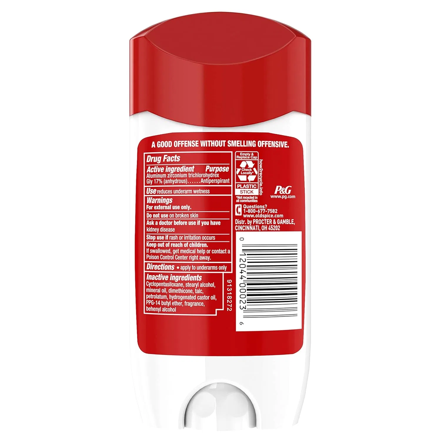Мужской антиперспирант-дезодорант «High Endurance Original» от Old Spice, 6 шт. Procter & Gamble — фото 2