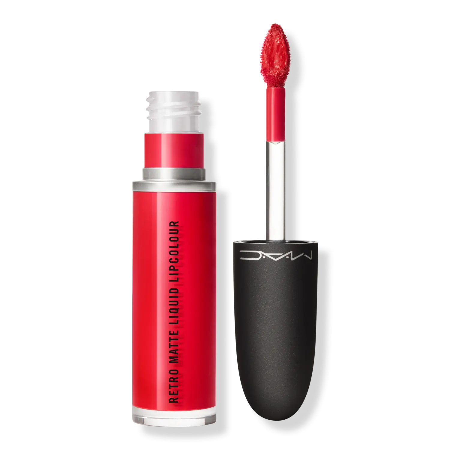 

Жидкая матовая помада Retro MAC, Fashion Legacy (intense fire truck red)