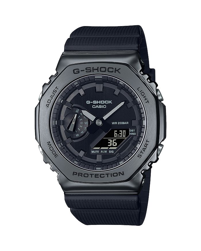 

Часы аналогово-цифровые Gunmetal, 44.4 мм G-Shock, черный