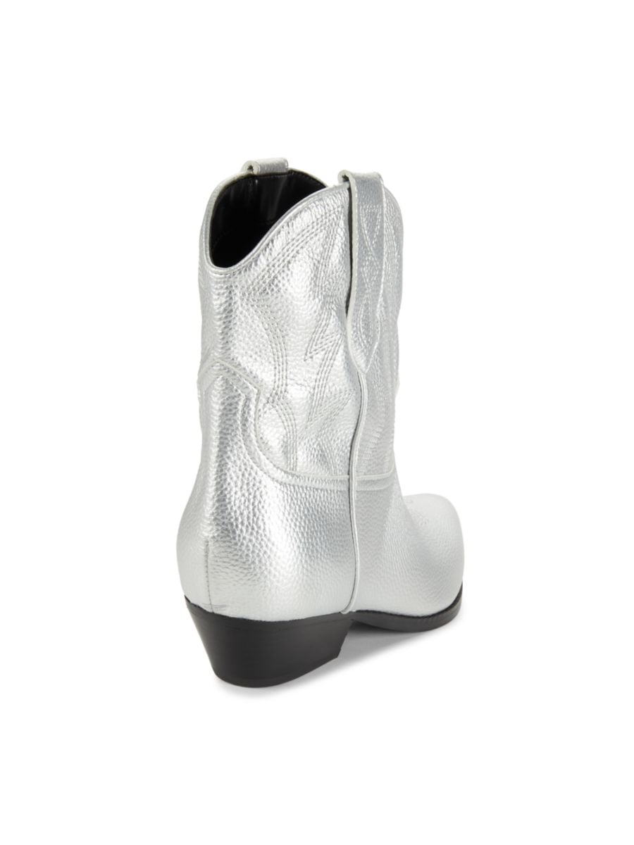 Металлические ковбойские ботинки Ginette Guess, серебряный — фото 3